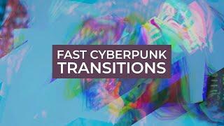 Fast Cyberpunk Transitions Premiere Pro Templates