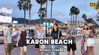 [4K]  Walking 24 Hours at Karon Beach From Sunrise to Nightlife Phuket, Thailand ( October 2024 )