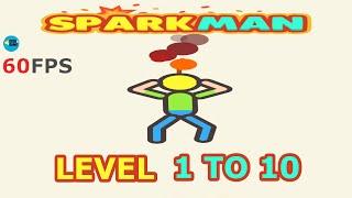 SparkMan 2: SWING Level 1 To 10 - 3 Stars , iOS Walkthrough