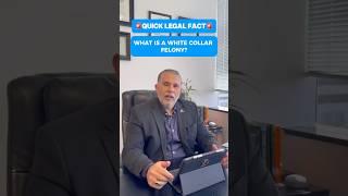 What is a White Collar Felony?