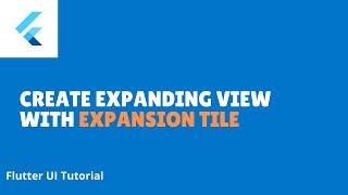 ExpansionTile in Flutter | Flutter UI Widget