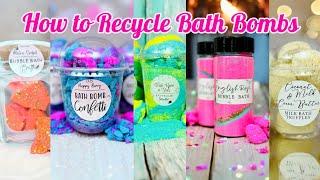 Transform Unwanted Bath Bombs into Stunning Creations!  Easy Bath Bomb Recycling Hacks!