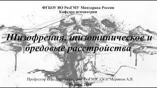 Лекция "Шизофрения, бредовые расстройства" 2018. Меринов Алексей Владимирович