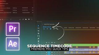 Sequence Timecodes // Premiere Pro Quick Tips