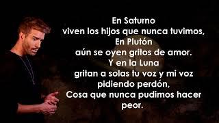 Pablo Alborán - Saturno (Letra/Lyrics)