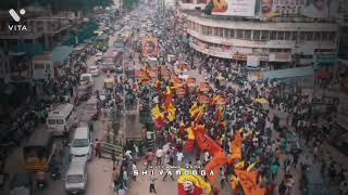 Kiccha Sudeep Fans Shimoga Drone View on Rally Day #kiccha #shimoga #kannada