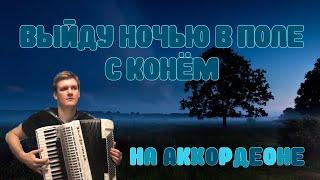 Конь (выйду ночью в поле с конём) на аккордеоне