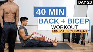 BACK AND BICEP MINIMAL EQUIPMENT HOME WORKOUT - Jeremy Sry