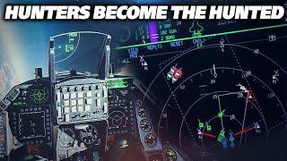 When The Hunters Become The Hunted | F-16C Viper Vs  F-15 + F-14 | Digital Combat Simulator | DCS |