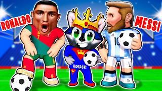 RONALDO a MESSI mě UČÍ FOTBAL v Robloxu!