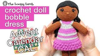 Easy, Colorful Amigurumi Doll Dress Free Pattern & Tutorial - Amigurumi Advent Calendar CAL week 25