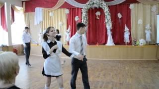 Last Bell Waltz in Soviet schoolgirl uniform Dance