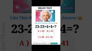 IQ test  Only for Genius #viral #iqtest #puzzle ..