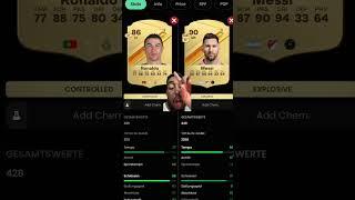 RONALDO & MESSIS RATING in EAFC 25#shorts #cr7 #mbappe  #gala #em