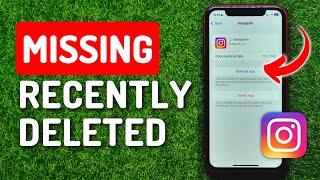 How to FIX Recently Deleted Option Not Showing On Instagram