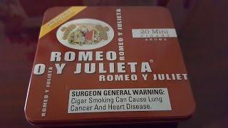 Romeo Y Julieta Mini Red cigar review + indoor smoking strategies