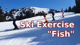 "Fish" - an exercise for the formation of effective skiing technique