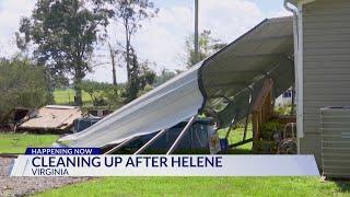 Clean up in Virginia underway after Hurricane Helene leaves damage