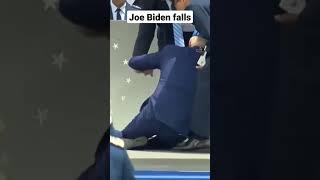 #joebiden falls at Air Force Academy graduation. #viral