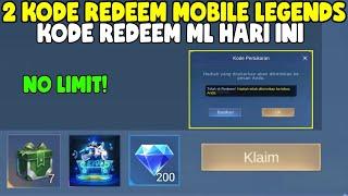 NO LIMIT! 2 KODE REDEEM ML TERBARU KODE REDEEM MOBILE LEGENDS KODE REDEEM ML HARI INI NOVEMBER 2024