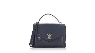 Louis Vuitton Soft Calfskin My Lockme Top Handle Marine Rouge