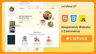 Build a Responsive E Commerce Website  EPS 3 -  Section Service