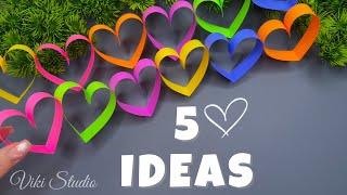  5 Easy Valentine’s Day Craft Ideas | DIY Paper Crafts for Everyone