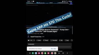 #XRP- Could XRP Hit  $70 This Cycle?