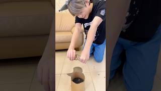 DRINK A BUCKET OF CARDBOARD WATER！#asmr