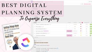 GTD DIGITAL PLANNER STEP BY STEP TUTORIAL (Using ClickUp)