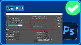 How to Fix Photoshop Graphics Processor Settings Grayed Out