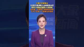 小兩口吵架落水，3名男子跳湖救人#善心 #shorts