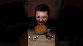 Перекус Борщ АСМР | #мукбанг #борщ #асмр #mukbang #borsch #eating #shorts