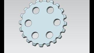 siemens nx 10 training tutorial | Circular pattern command - How to design a gear