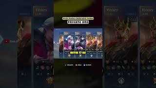 push rank gampang pakai private dns di mobile legends #mobilelegends #carapushrankpakaiDNS #mlbb