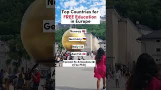 FREE EDUCATION in Europe | Top Countries 