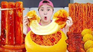 LIVE Mukbang Giant Fire Spicy Noodle Giant Chicken by HIU