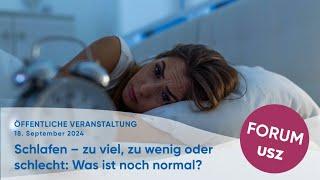 Schlafen –  zu viel, zu wenig oder schlecht: Was ist noch normal?