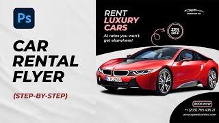 Car Rental Flyer Design | Social Media Poster Design in Photoshop