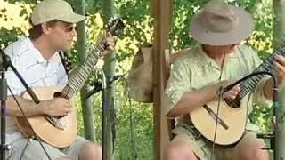 Edward Dick, Tracy Leveque and Douglas Cameron erforming at The Colorado Banjola Festival #banjola