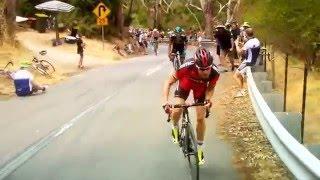 Cadel Evans and the Corkscrew - Santos Tour Down Under