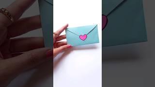 how to make an envelope from a heart shaped paper 