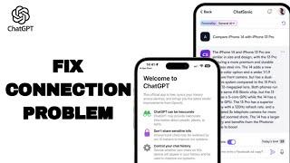 How To Fix And Solve Connection Problem On ChatGPT App | Easy Fix