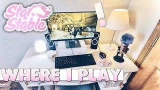 Where I Play Star Stable! Desk Setup and Room Tour