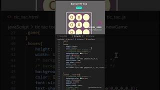 making tic-tac-toe #game / #html #css #trending #viral #viralvideo #shorts #javascript #coding