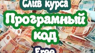 Как заработать деньги в интернете ничего не делая! Слив курса. Програмный код.