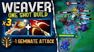 x3 Divine Rapier Weaver 3 hits in 1 One Shot 53 Kills | Dota 2 Gameplay