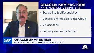 Oracle has been a 'hidden story' as they shifted to the cloud, says Bernstein's Mark Moerdler