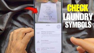 How to Use an iPhone to Check Laundry Symbols