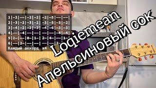 Loqiemean – Апельсиновый сок аккорды на гитаре табы